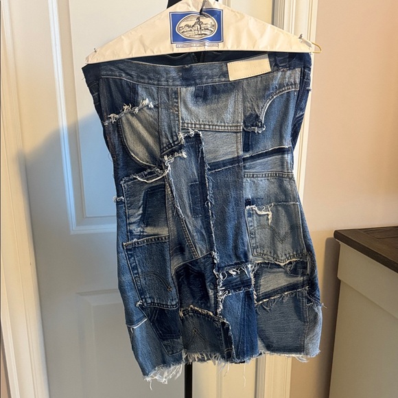 RePatchwork Denim dress. Showstopper! - Picture 1 of 5